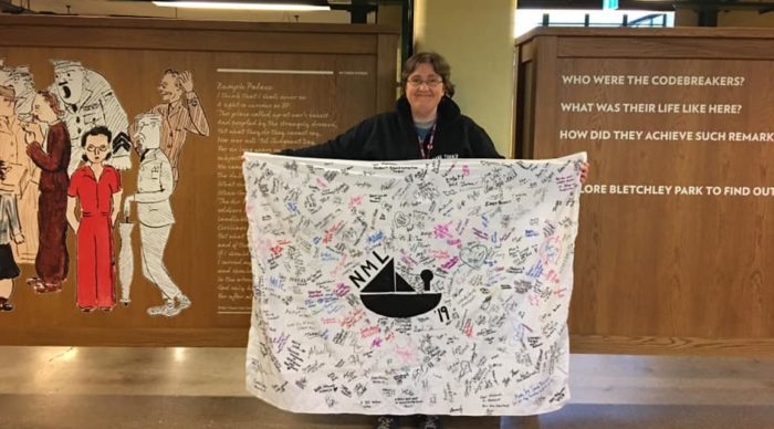 NML Tourflag at Women at Bletchley Display, 2019