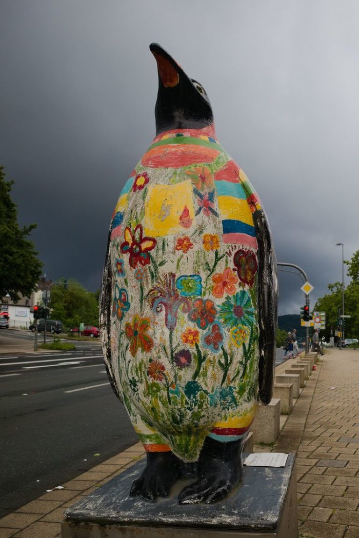 Penguin, City mascot of Wuppertal, June 2022