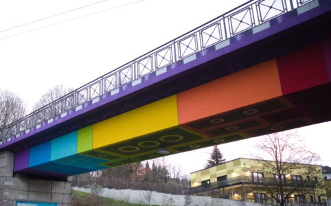 Lego Bridge #1 of the rail trail, December 2022