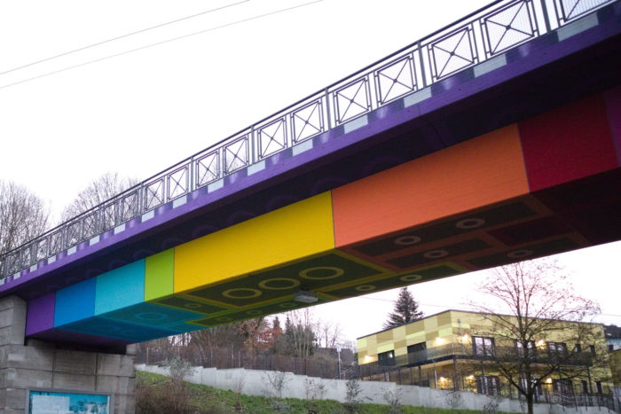 Lego Bridge #1 of the rail trail, December 2022