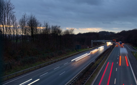 Motorway Light Trails, January 2023