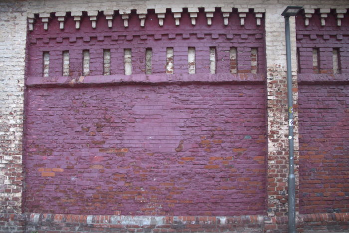 brick wall of a former brewery