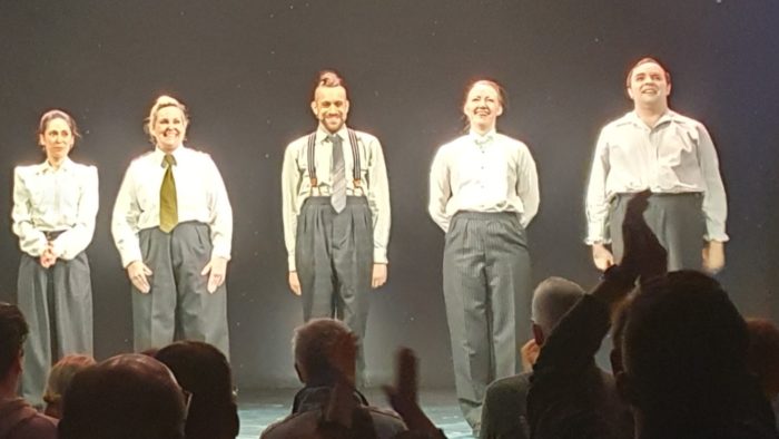 Mincemeat cast taking a bow