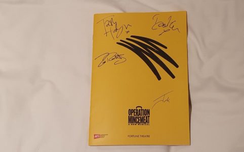 signed programme of the musical