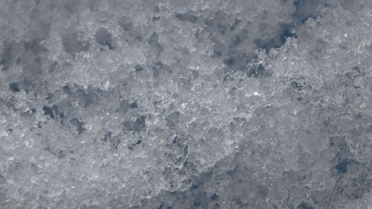 Macro shot of some snowflakes