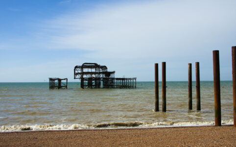 Ruins of the West Pier in Brighton