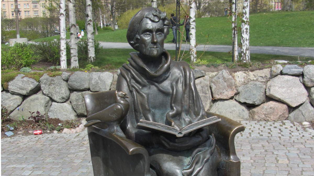 Statue of Astrid Lindgren in Stockholm