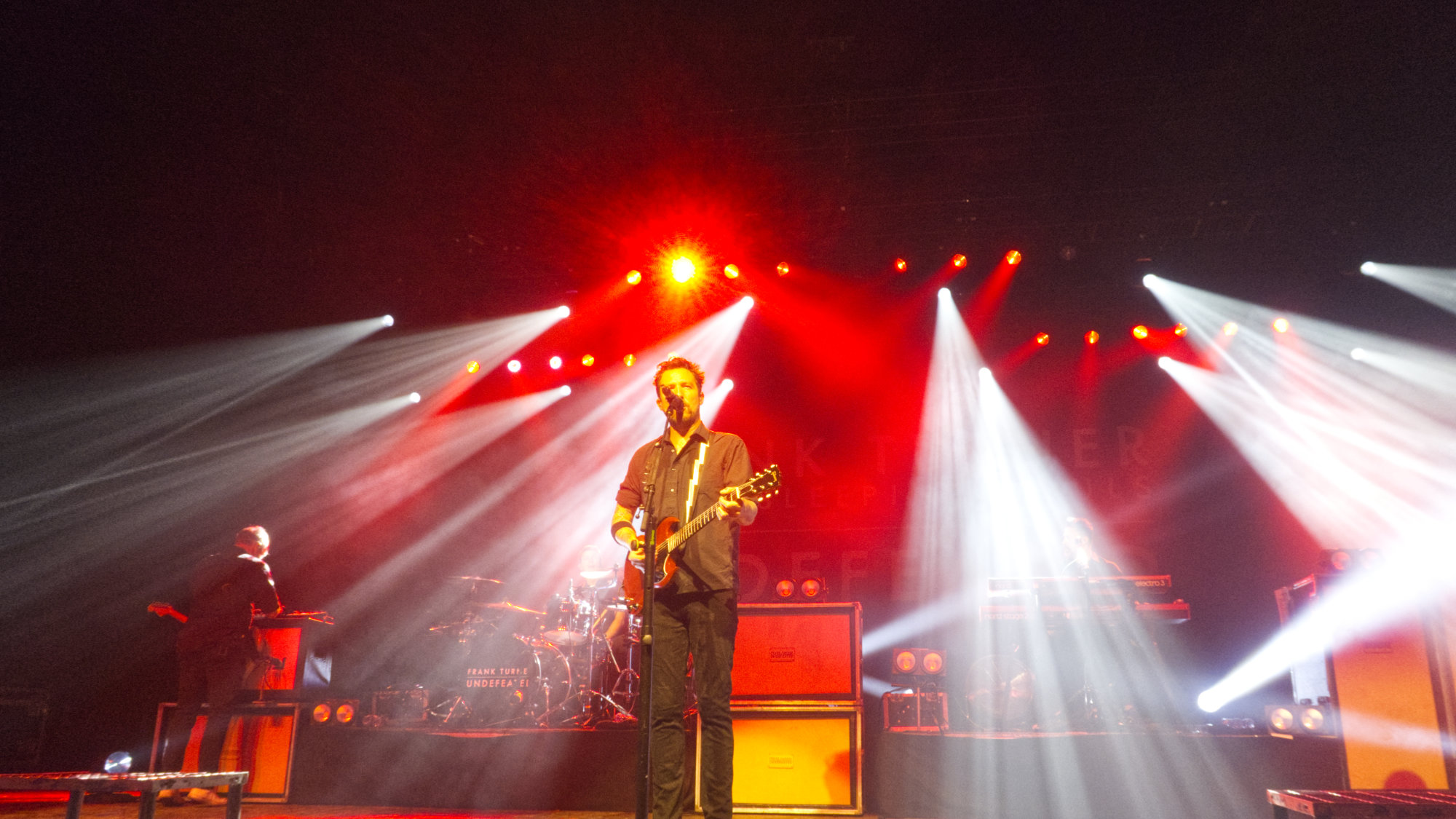 Stunning colourful lights on stage