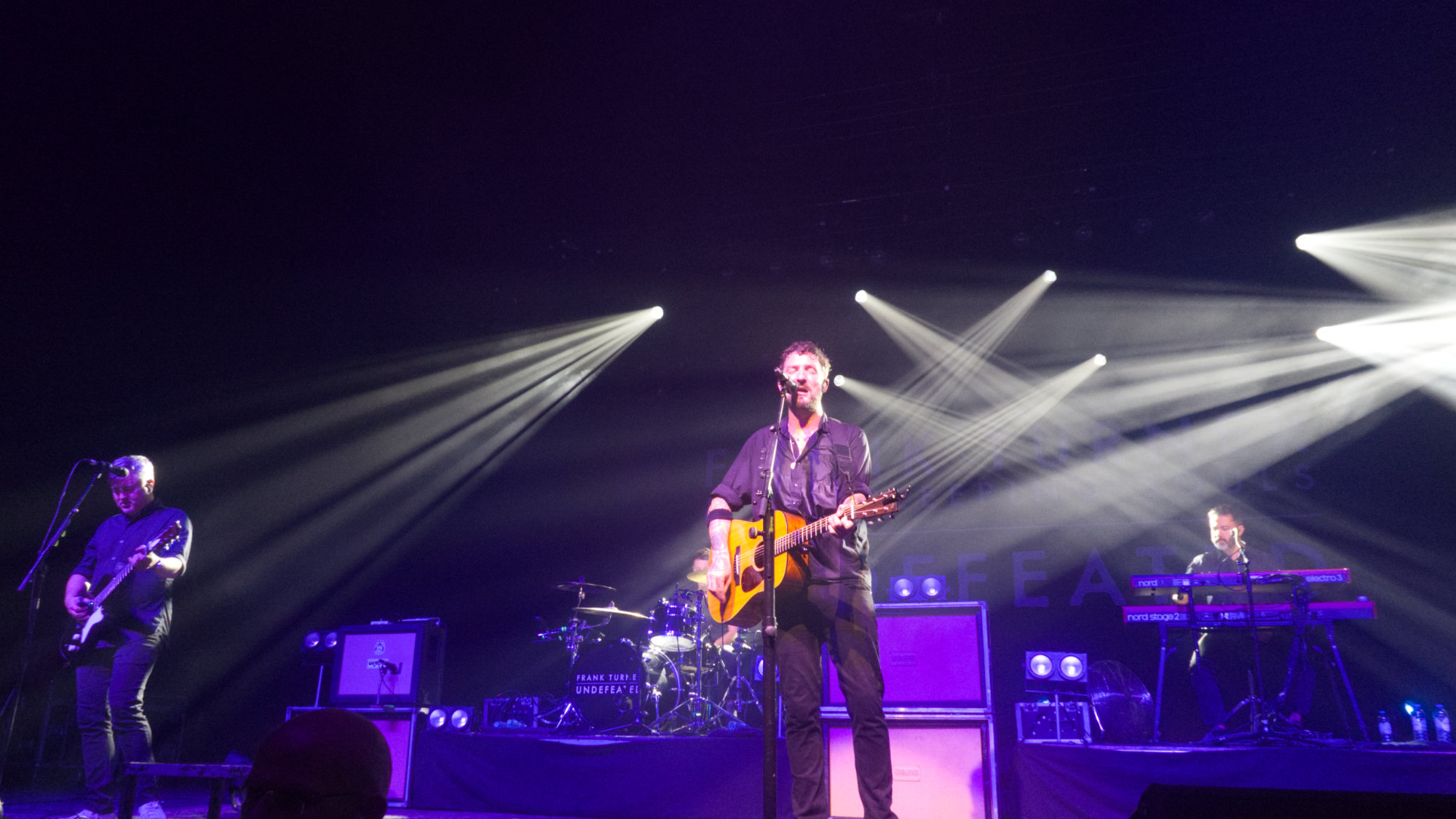 Stunning colourful lights on stage