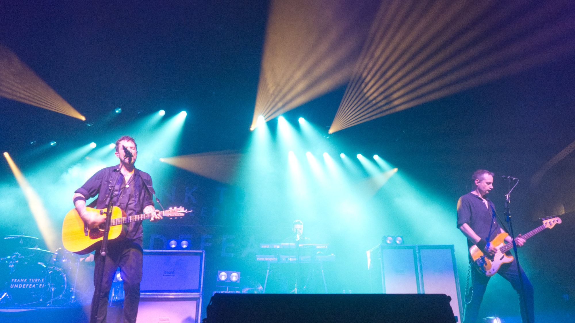 Stunning colourful lights on stage