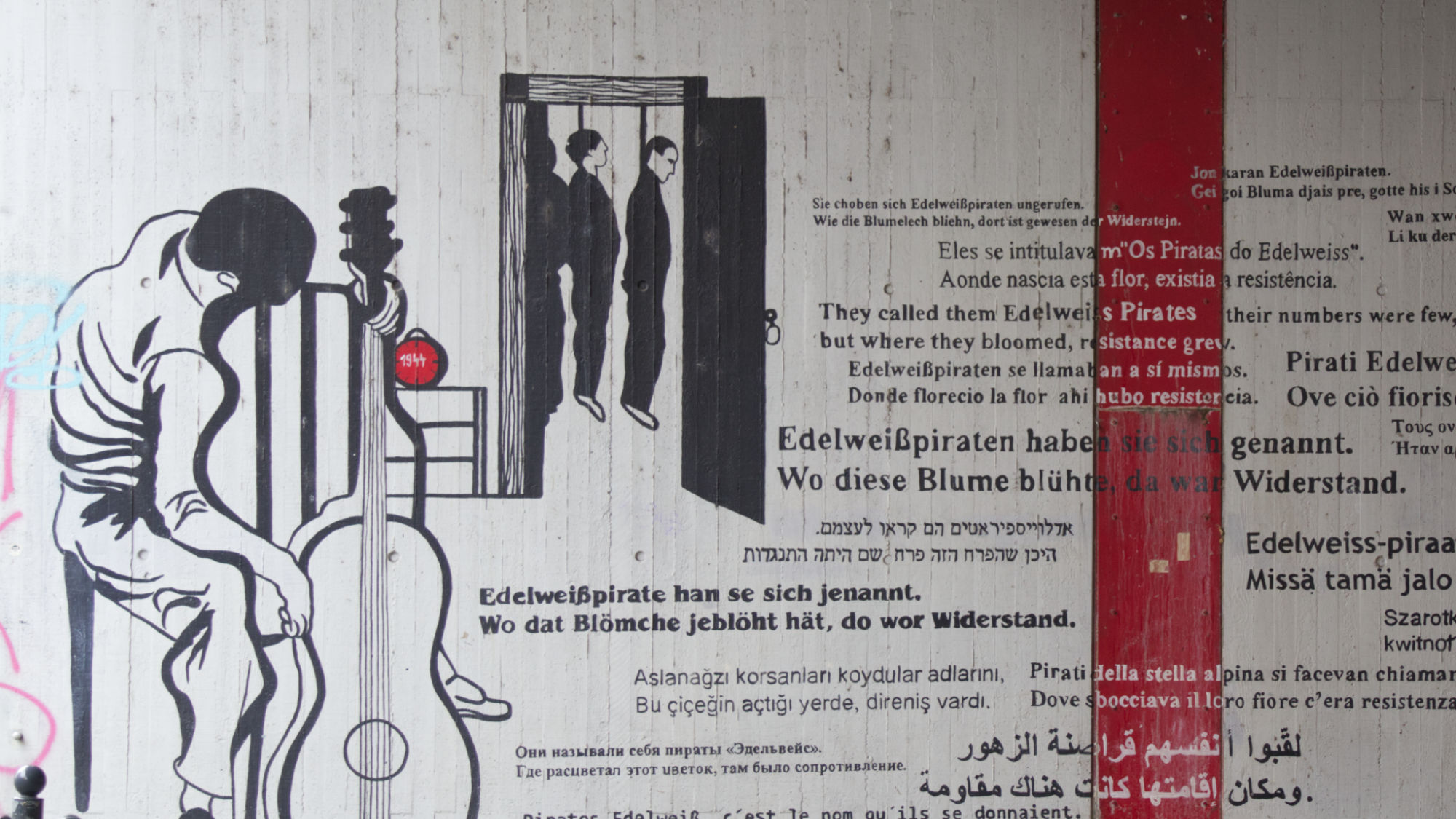 Memorial for the Edelweiß Pirates (WW II resistance group)