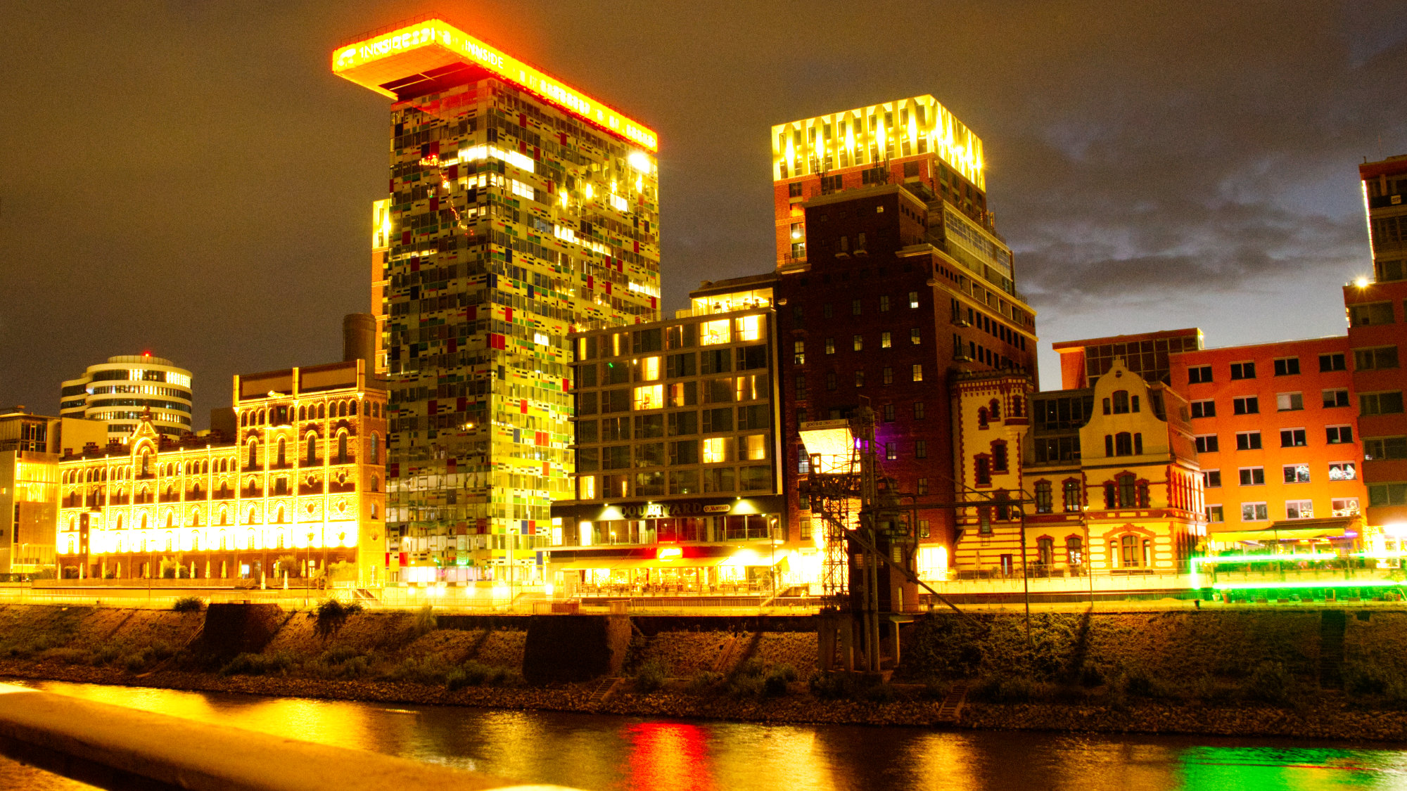 Media Harbour by night