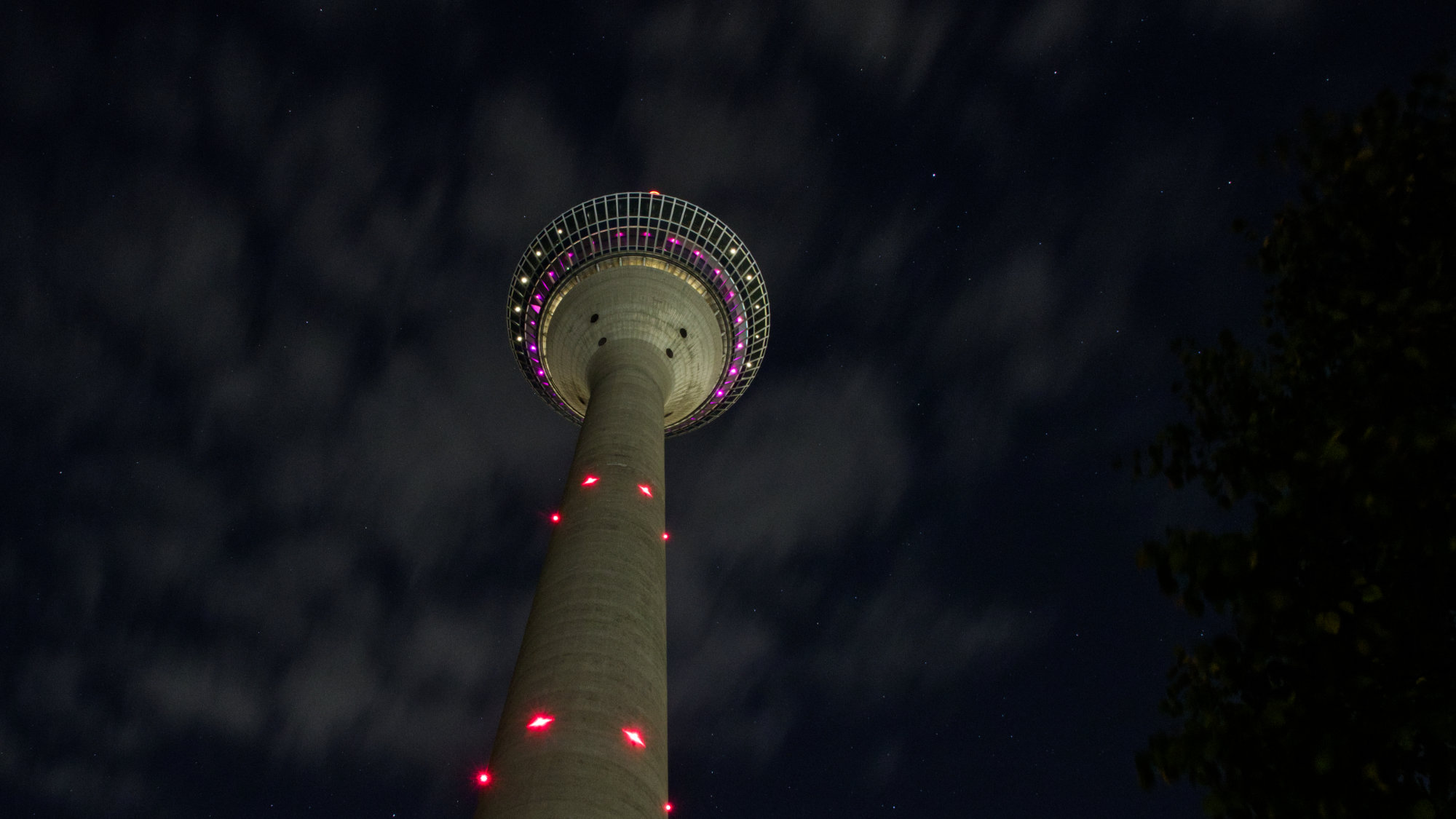 TV tower by night
